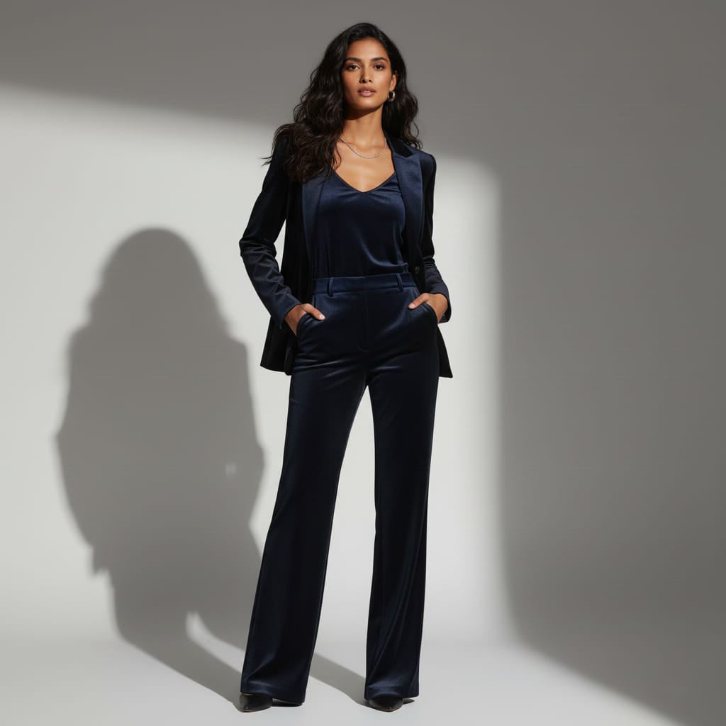 Velvet Brocade Pantsuit