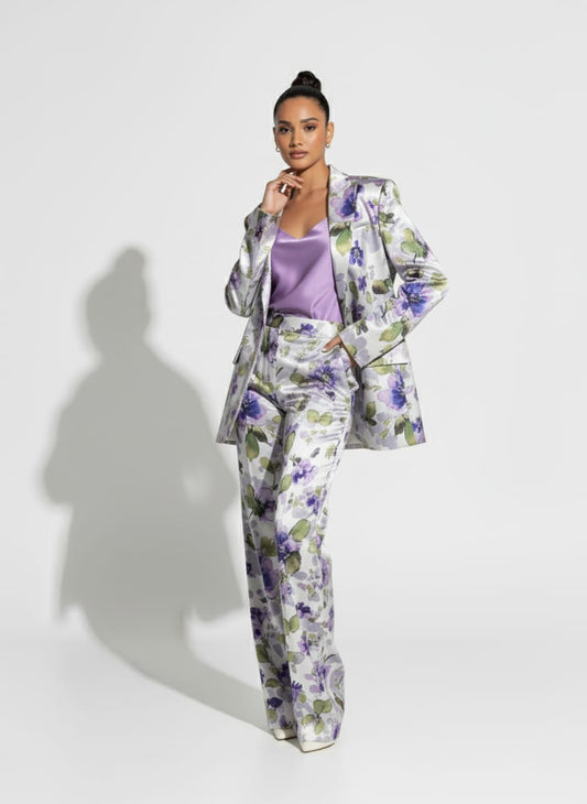 Blended Silk Pant Suit