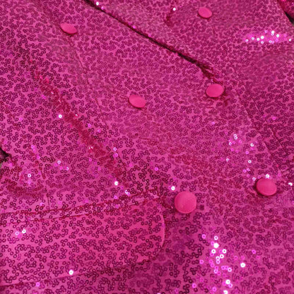 Hot Pink Sequin Blazer