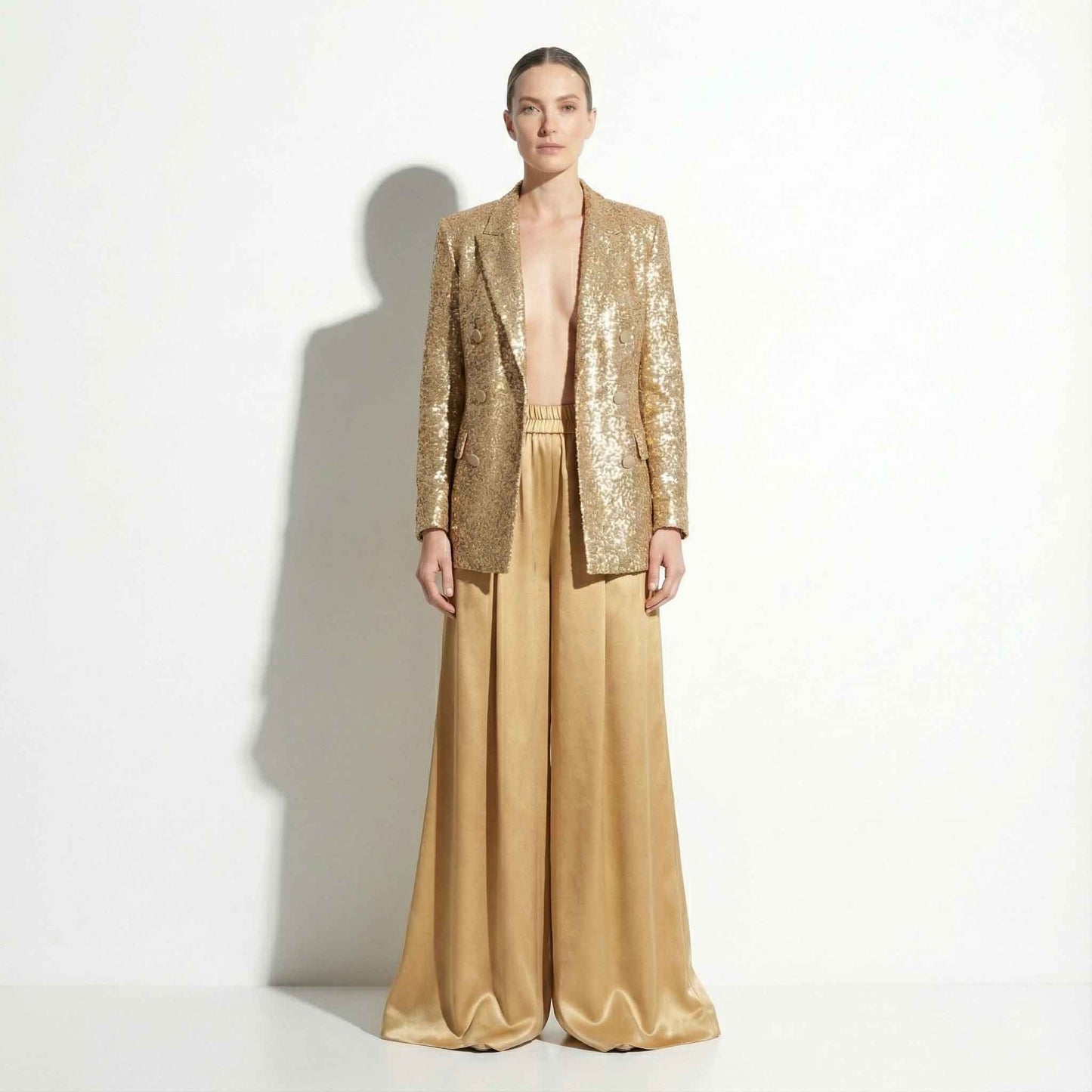 Sequin Suit Women & Wide Leg Palazzo Set Custom Tailored