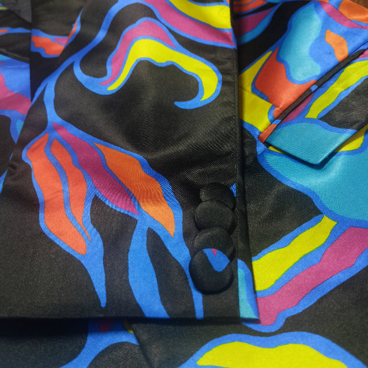 Abstract Printed Pantsuit