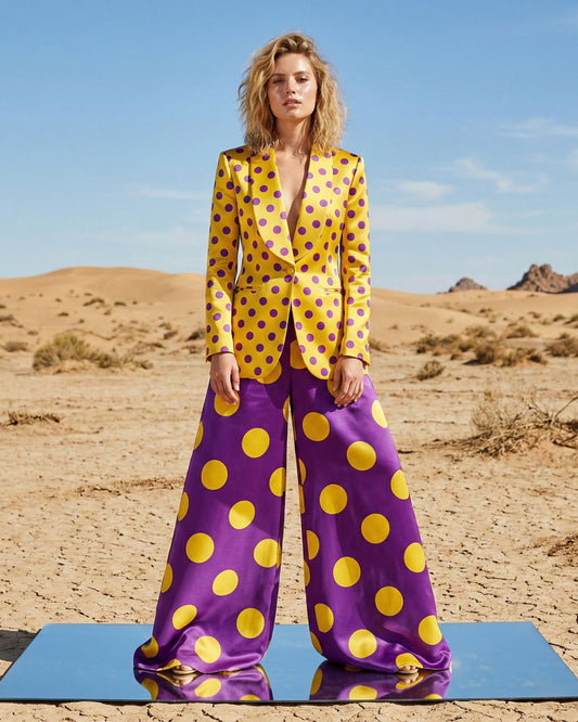 Polka Dot Two-Piece Suit