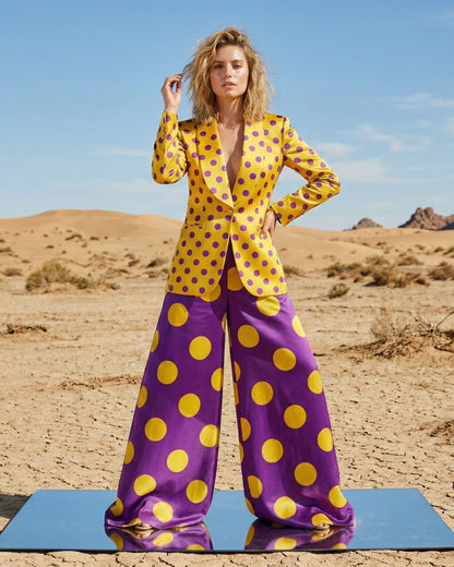 Polka Dot Two-Piece Suit