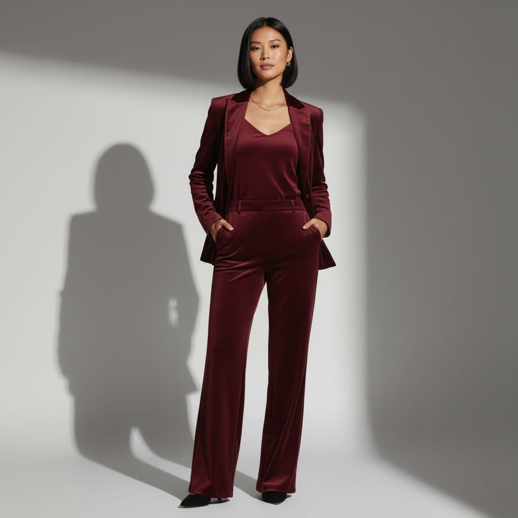 Velvet Brocade Pantsuit