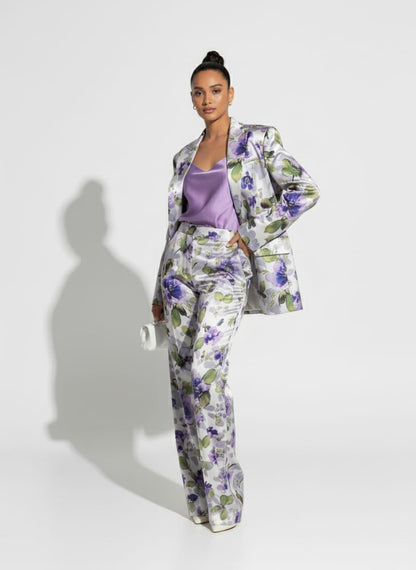 Blended Silk Pant Suit