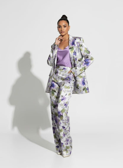 Blended Silk Pant Suit