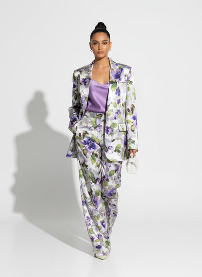 Blended Silk Pant Suit