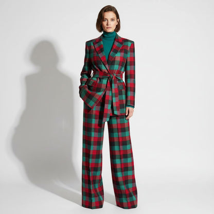 Tartan Flannel Suit Set