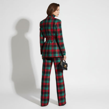 Tartan Flannel Suit Set