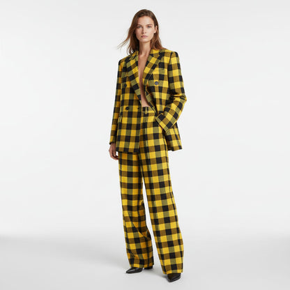 Yellow Plaid Flannel Suit