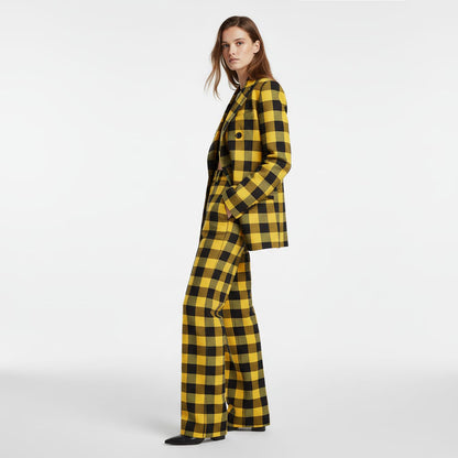 Yellow Plaid Flannel Suit