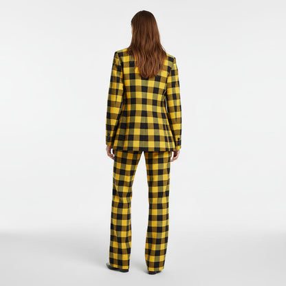 Yellow Plaid Flannel Suit