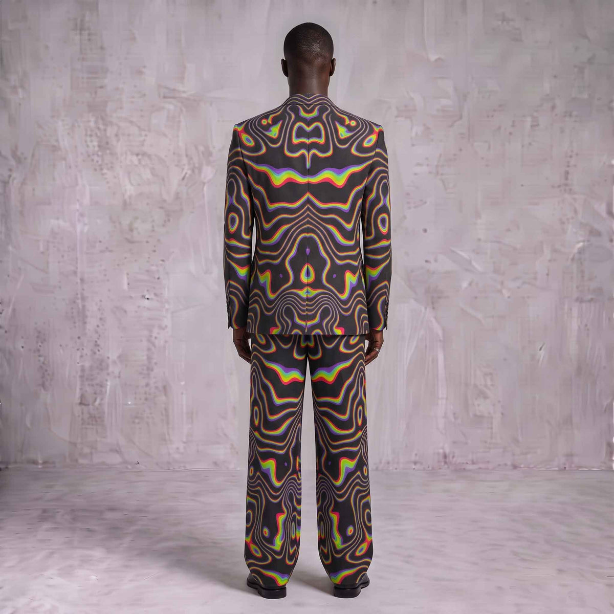 Abstract Wave Men's Suit