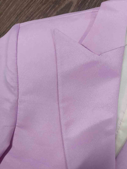 Lilac Blazer & Wide Leg Pants