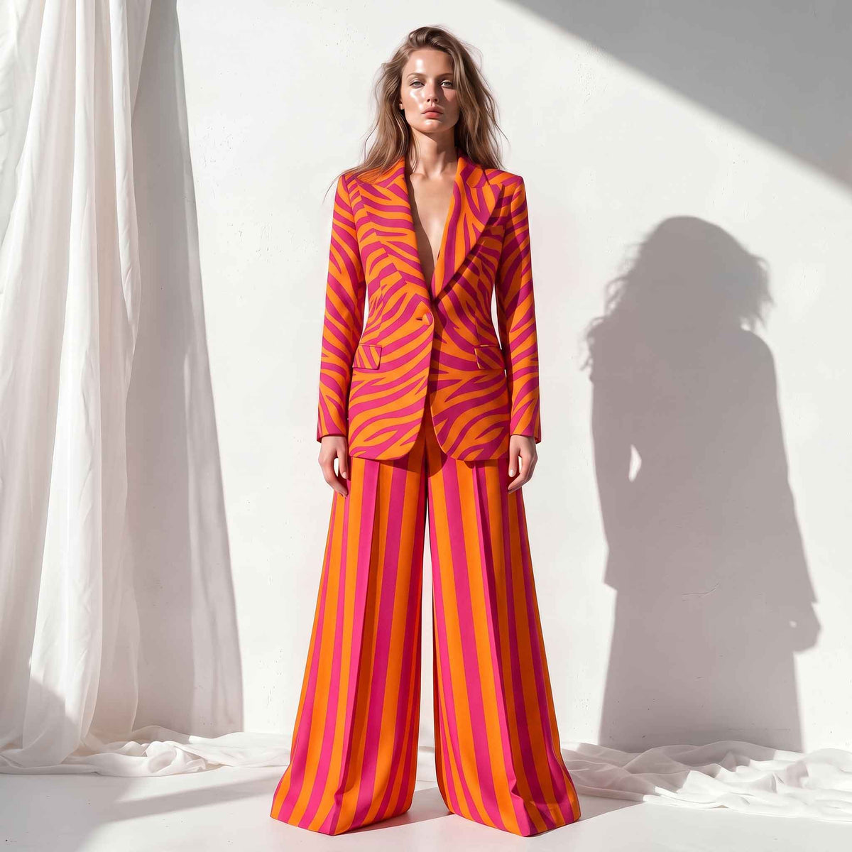 Sunset Blazer & Wide-Leg Trouser Co-ord Set