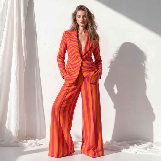 Sunset Blazer & Wide-Leg Trouser Co-ord Set