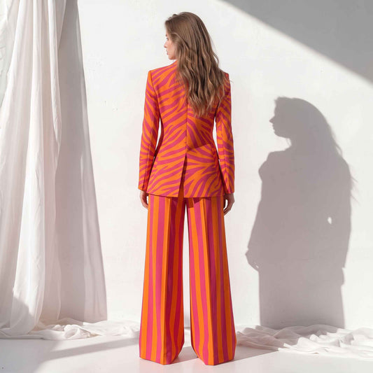 Sunset Blazer & Wide-Leg Trouser Co-ord Set
