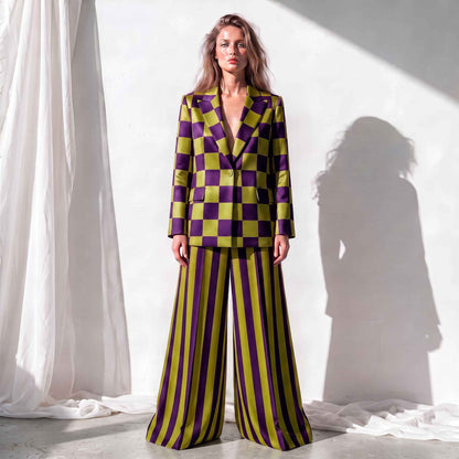 The Chroma Check Pant Suit