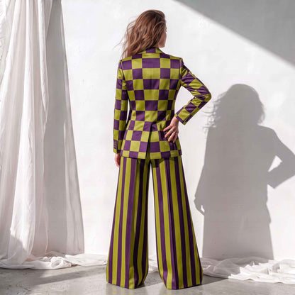 The Chroma Check Pant Suit
