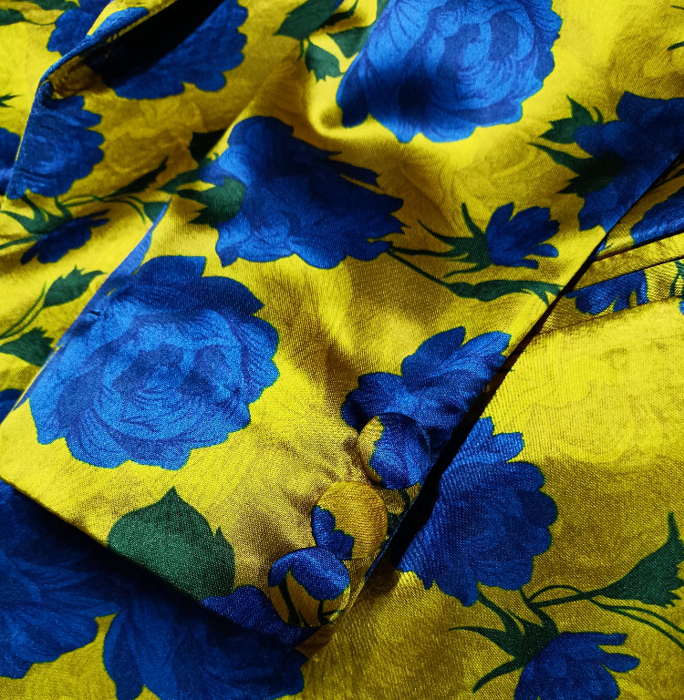 Blue Gold Printed Pantsuit