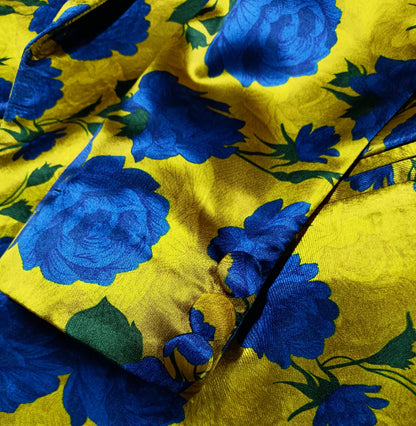 Blue Gold Printed Pantsuit