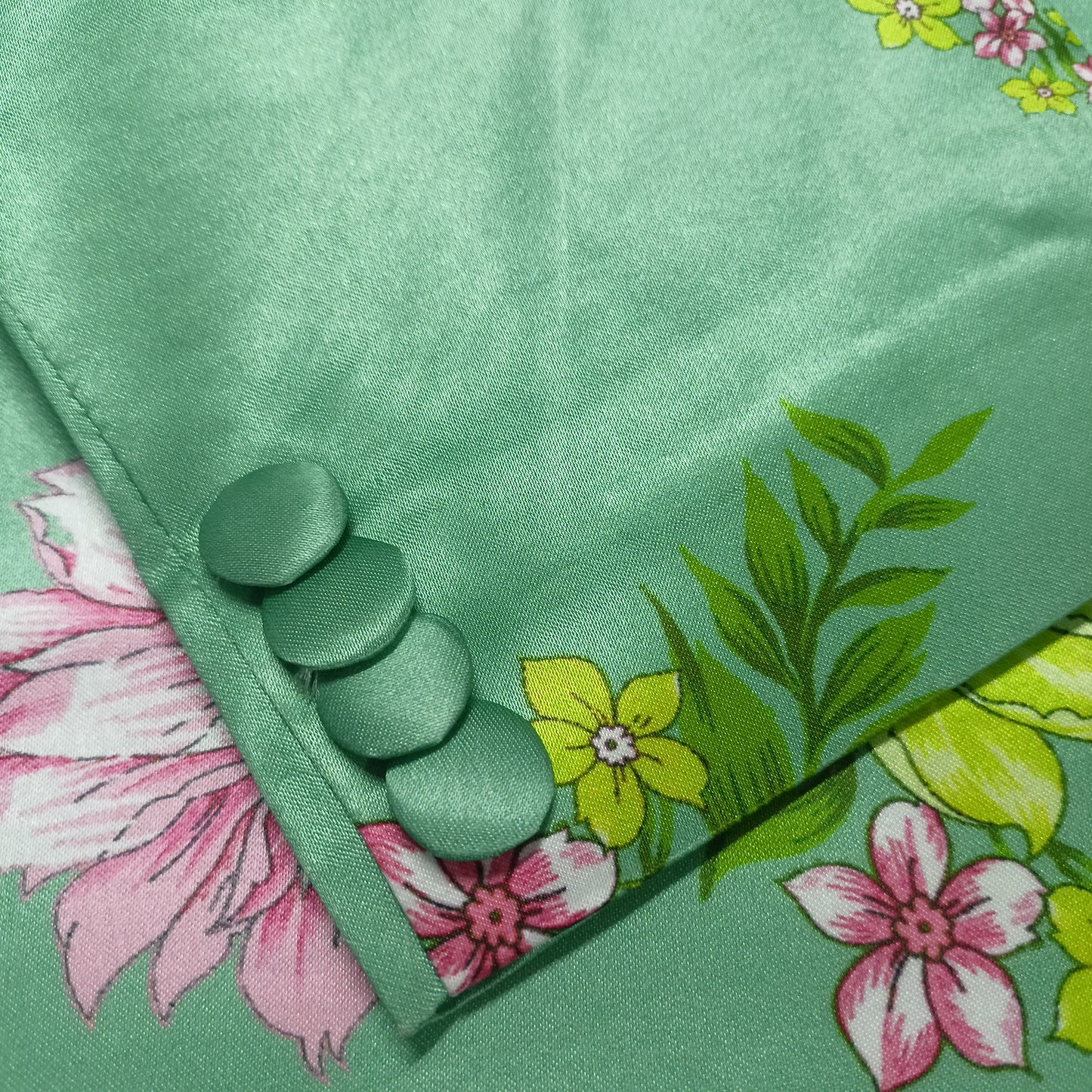 Green Floral Suit