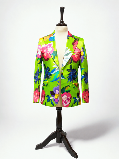 Floral Satin Pant Suit for Women