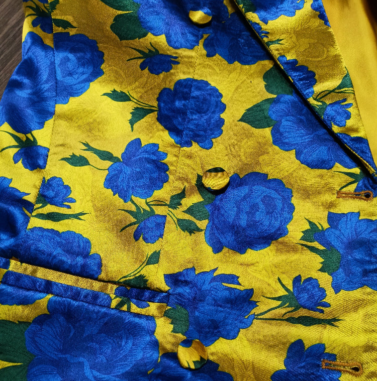 Blue Gold Printed Pantsuit