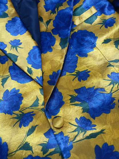 Blue Gold Printed Pantsuit